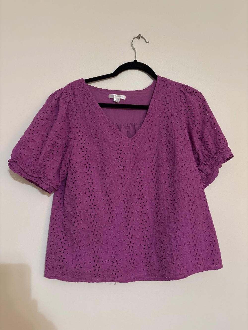 Draper James eyelet blouse